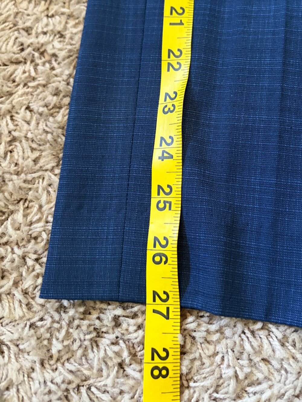 Marc NY - Andrew Marc Boys Skinny Navy Plaid Suit Size 14 - Picture 14 of 16